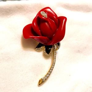 KJL Kenneth Jay Lane Rose Pendant
